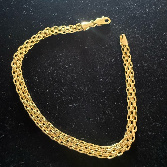 Elegant real Gold 10k Chain Bracelet